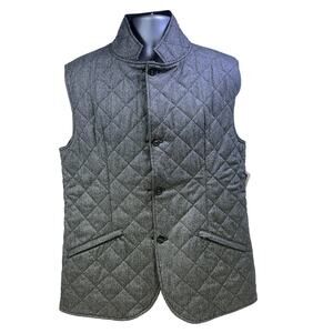 'Reserve' Patrick James Black or Check Reversible Quilted Insulated Vest-Mens L
